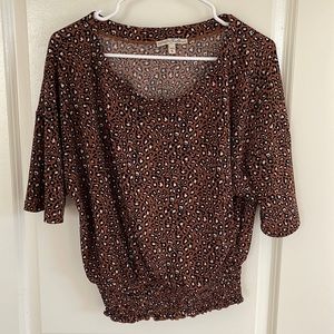 Express cheetah print top
